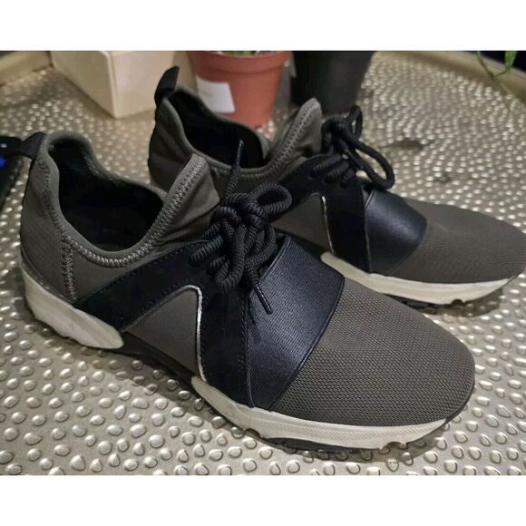 CARVELA KURT GEIGER‎ Women's 38 Green/khaki/Black Lamar Trainer Sneaker EUC - Picture 4 of 9